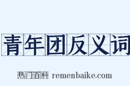 青年团反义词是什么意思的图片